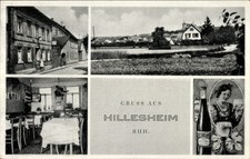 Ak Hillesheim in Rheinhessen, Gastwirtschaft und Bäckerei Jakob Lott - 11441733