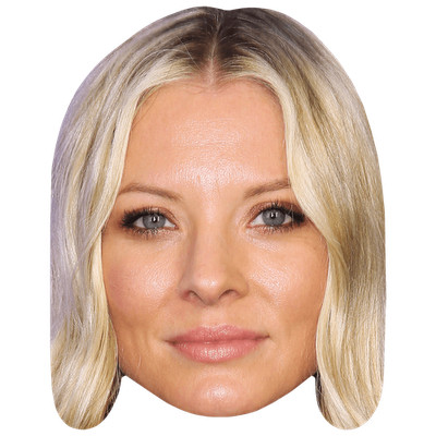 Kaitlin Doubleday (Make Up) Promi Maske, flaches Kartengesicht, Kostüm Maske