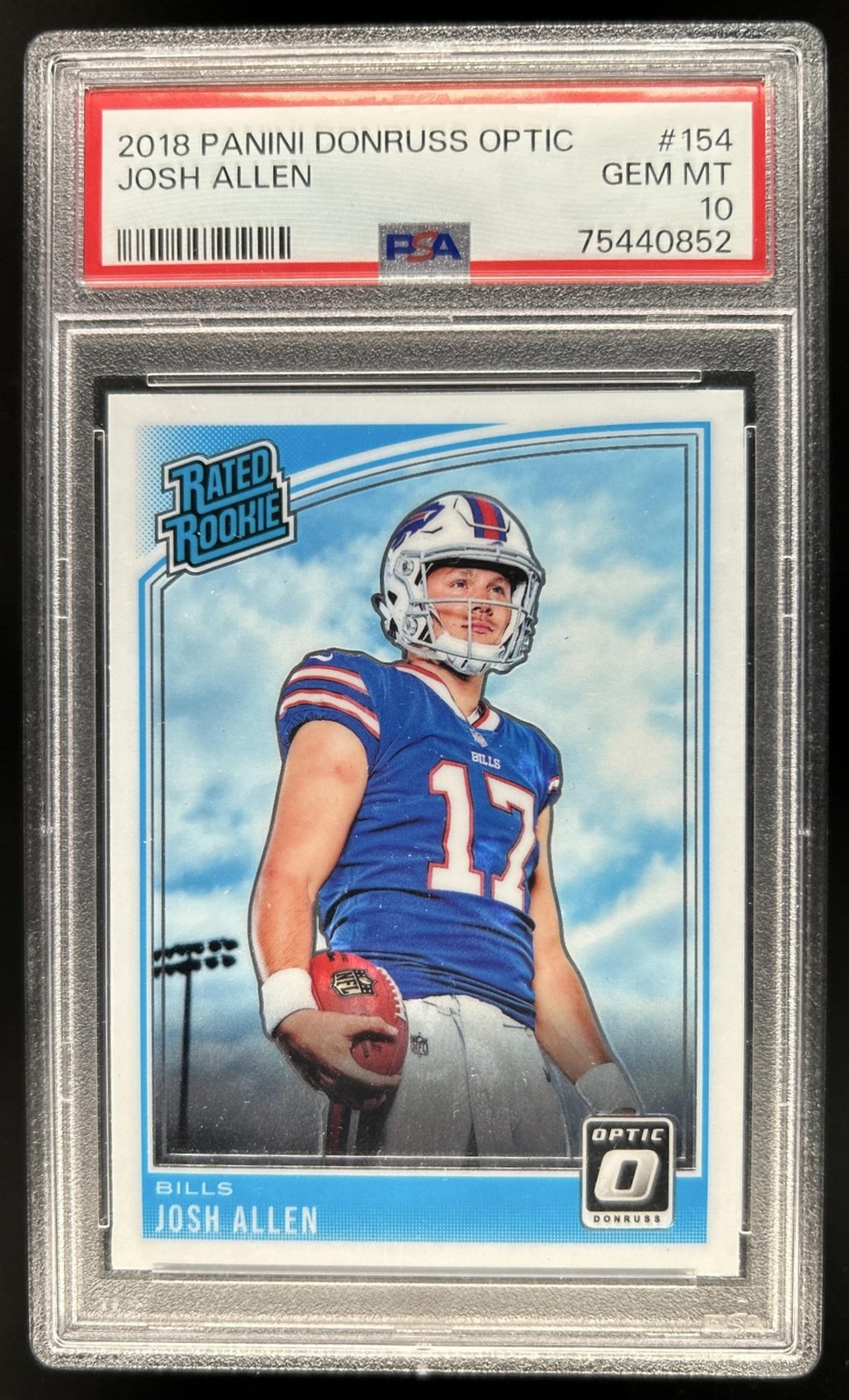 2018 Panini Donruss Optic Josh Allen Rookie RC #154 Bills PSA 10 GEM MINT