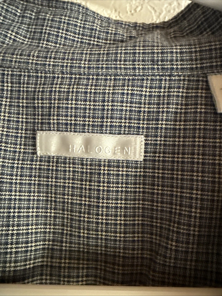 Halogen Men’s XL Short Sleeve Plaid Shirt - Image 2 of 4