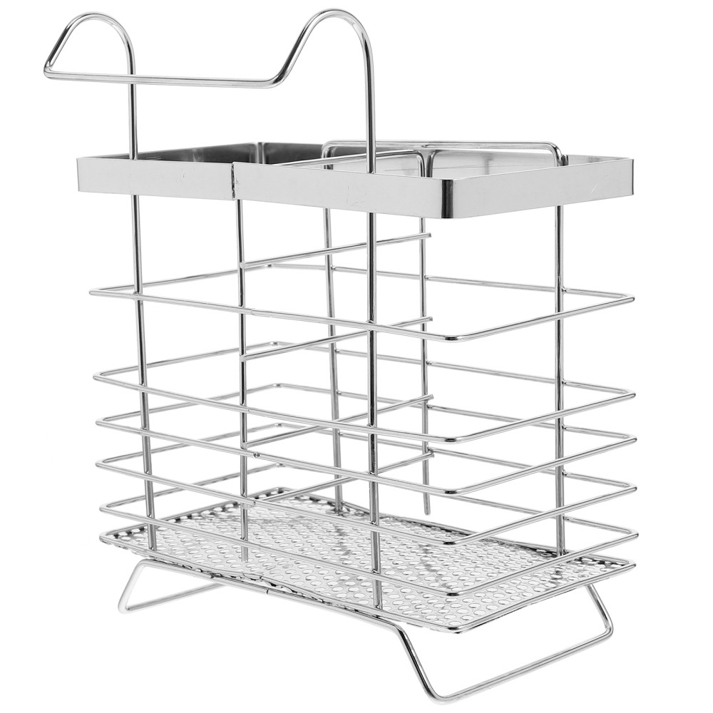 Stainless Steel Hanging Chopstick Drain Rack for Modern Kitchens