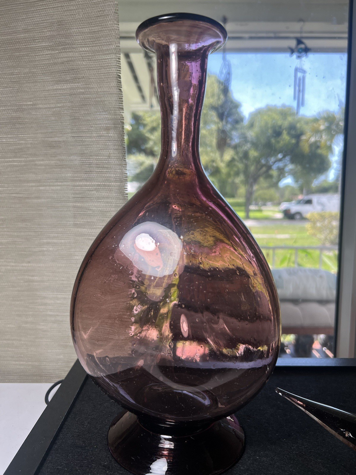 Beautiful Vintage Glass Decanter Possible Blenko 