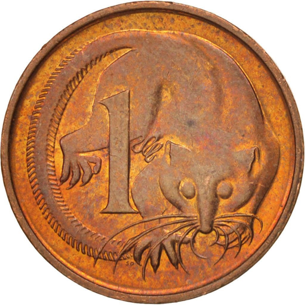 Australia | 1 Cent Coin | Feather-tailed Glider | Km:78