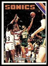 1975-76 Topps Card Basketball Archie Clark Seattle SuperSonics #96 EX-MT