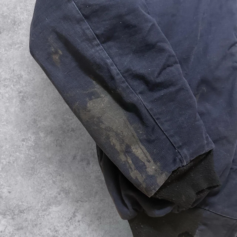 Chaqueta Bulwark Para Hombres L Azul Marino Bombardero Ropa de Trabajo Ultrasuave Resistente al Llama FR Foto 3 de 4