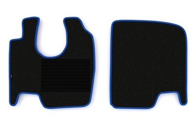 Für F-CORE F-CORE MT25 BLUE Floor mats Velours (2 pcs) Blue driver + passenger