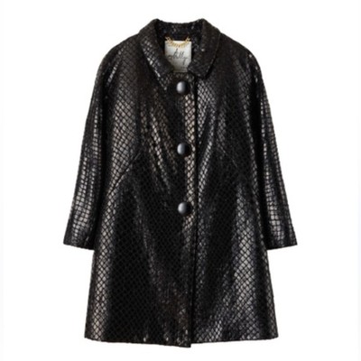 Vintage Milly of New York Black Peacoat Size 4