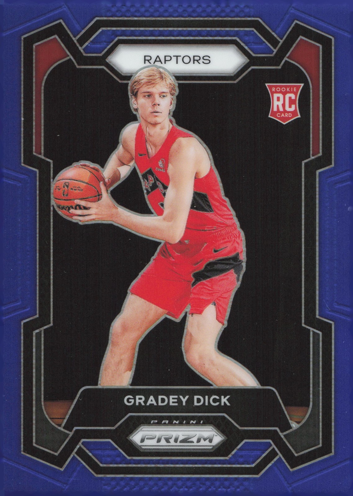 2023-24 Panini Prizm Gradey Dick Prizms Blue #/199 #134 RC