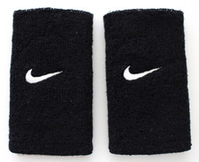 Nike Home  Away Doublewide Wristbands Black/White