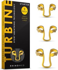 Turbine Nasal Dilator for Athletes - Pack of 3 Starter Pack, Yellow