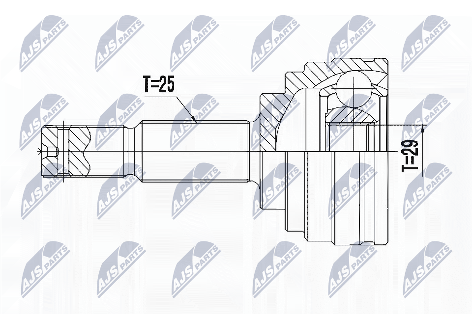 JOINT KIT DRIVE SHAFT NPZ-NS-093 FOR NISSAN HR12DE 1.2L 3cyl NOTEHR16DE 1.6L - Image 8