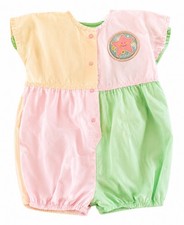 Vintage Oshkosh Baby Girls Bubble Romper Colo...