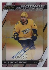 2023-24 O-Pee-Chee Platinum Rookie Auto Sunset Jake Livingstone #R-LI Auto d9r