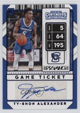 2020 Contenders Draft Picks Game Ticket Blue 29/99 Ty-Shon Alexander Auto 1hq0