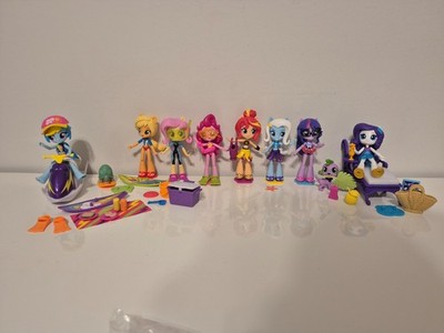 My Little Pony Equestria Girls Minis Beach Collection Rainbow Dash Rarity Trixie