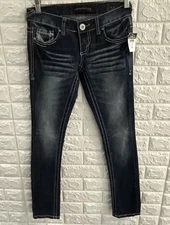 Twentyone Black By Rue21 Womens Jeans Size 0 R Low Rise Skinny Denim