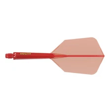 CUESOUL ROST 77 Integrated Dart Shaft and Flight,Slim Shape-Transparent Red