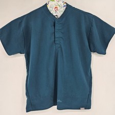 Figs Scrub Top Mens Medium Henley Teal Healthcare Uniforms Nurses