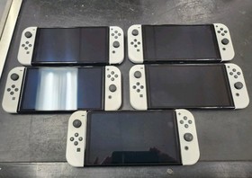 Nintendo Switch OLED Console and Controllers White