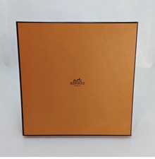 Hermes 100 Authentic Hermes Orange Empty Gift Box 8  x 8  x 2.5  New Condition