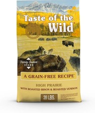 Taste of the Wild High Prairie Grain-Free Roasted Bison  Venison Dog Food 28lb