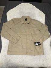 New Dickies Men  s Eisenhower Jacket Unlined Size L Tall LT Beige Work Jacket