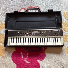 Casio Casiotone MT-70 Vintage Keyboard Synth w/ Hard Case For Parts Junk Japan