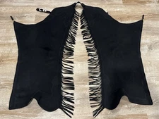 Hobby Horse Black Ultrasuede Western Show Chaps; Size Women’s Small Short