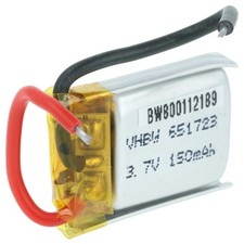 Batteria per JJRC 651723 Walkera a 2 pin 150mAh 3,7V