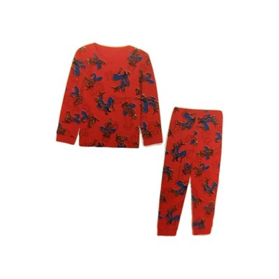 Marvel Spider-Man Langer Schlafanzug Fleece Jungen 2-teilig Gr. 122/128