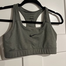 Nike Pro Women  s Dri Fit Sports Bra Size Medium Gray