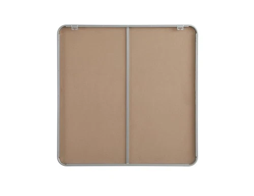 Elegant Decor Contour Metal Rectangle Mirror 36X36" Silver - Picture 7 of 7