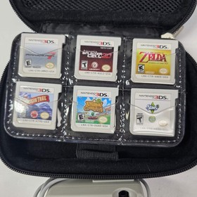 Nintendo 3DS Handheld Game Console CTR-001 Black With 12 games