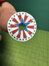Starburst Design Sticker for All Pinball Machines w/Round 1" Round Targets