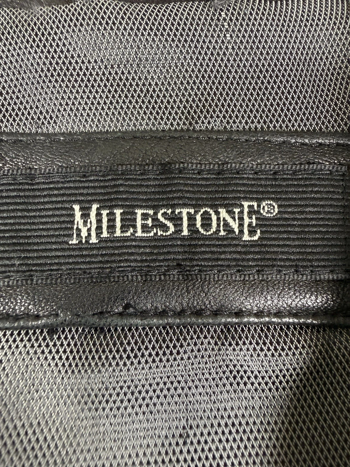 Milestone Kelly Mens XL Black Genuine Leather Jacket Full Zip Classic image 2