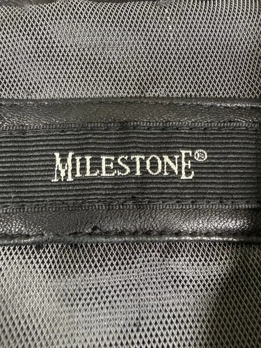 Milestone Kelly Mens XL Black Genuine Leather Jacket Full Zip Classic image 2