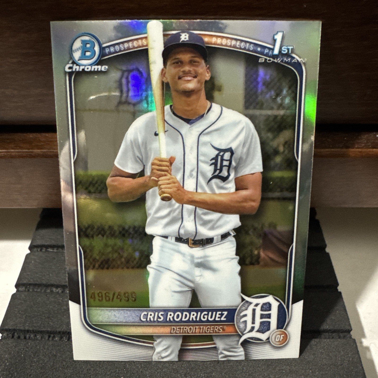 CRIS RODRIGUEZ 2025 BOWMAN CHROME 1ST REFRACTOR TIGERS /499 Q0963