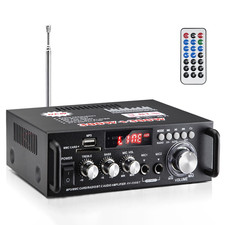 AV-298BT 600W Bluetooth Stereo Amplifier 2CH USB AUX MIC SD Home Audio Amp