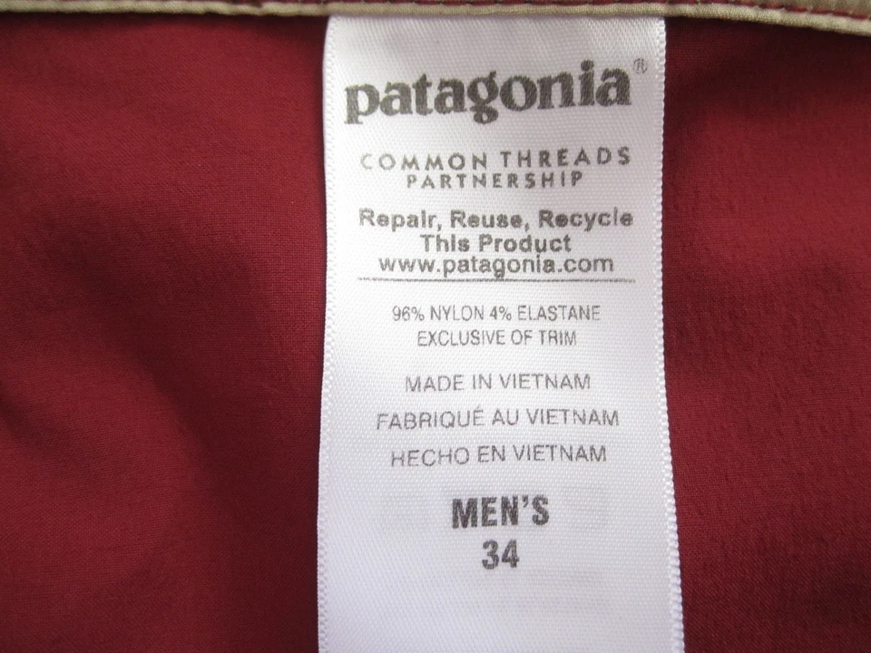 Pantalones cortos de natación Patagonia Wavefarer de nailon para hombre talla 34 (MP428) Foto 3 de 4