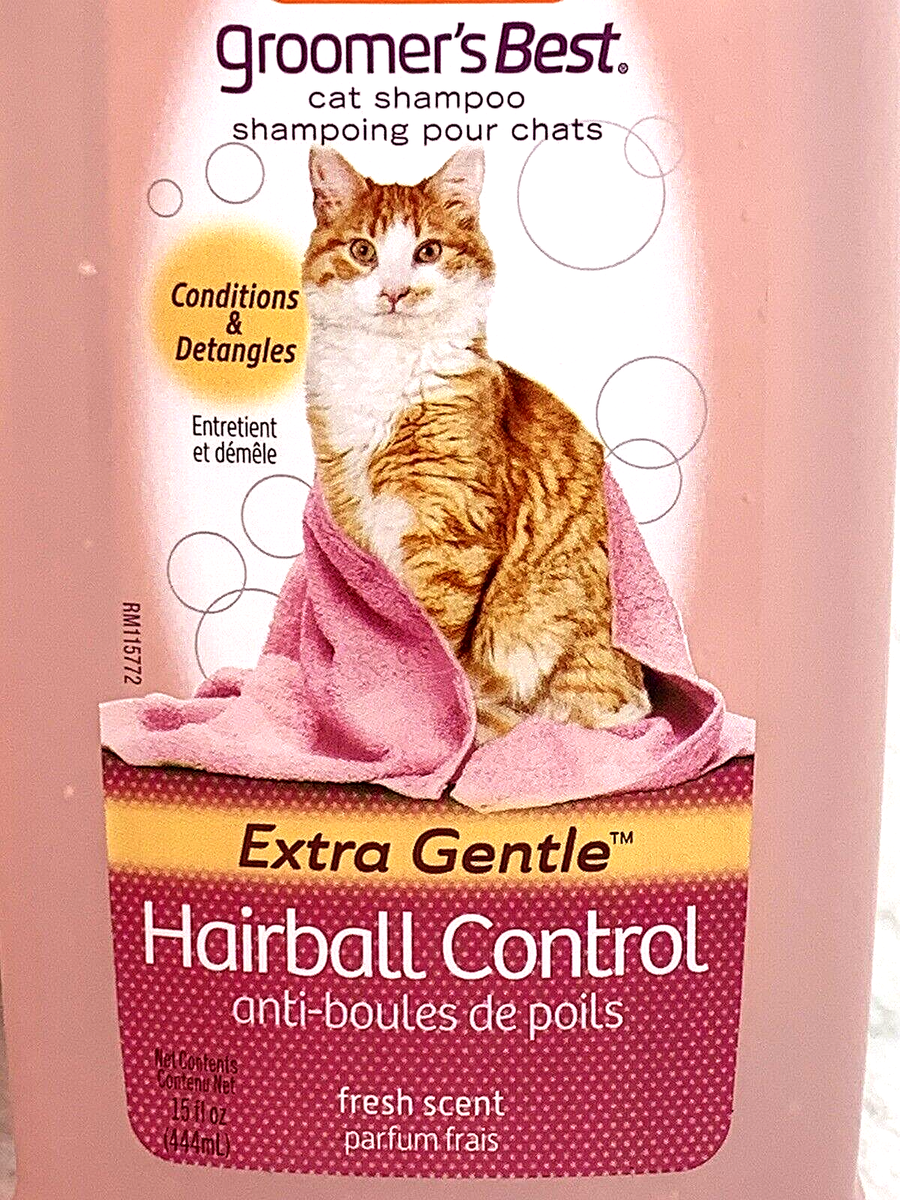 Hartz Cat Shampoo 2-Pk Groomer's Best Extra Gentle Hairball Control 15 fl  Ea - Main Image