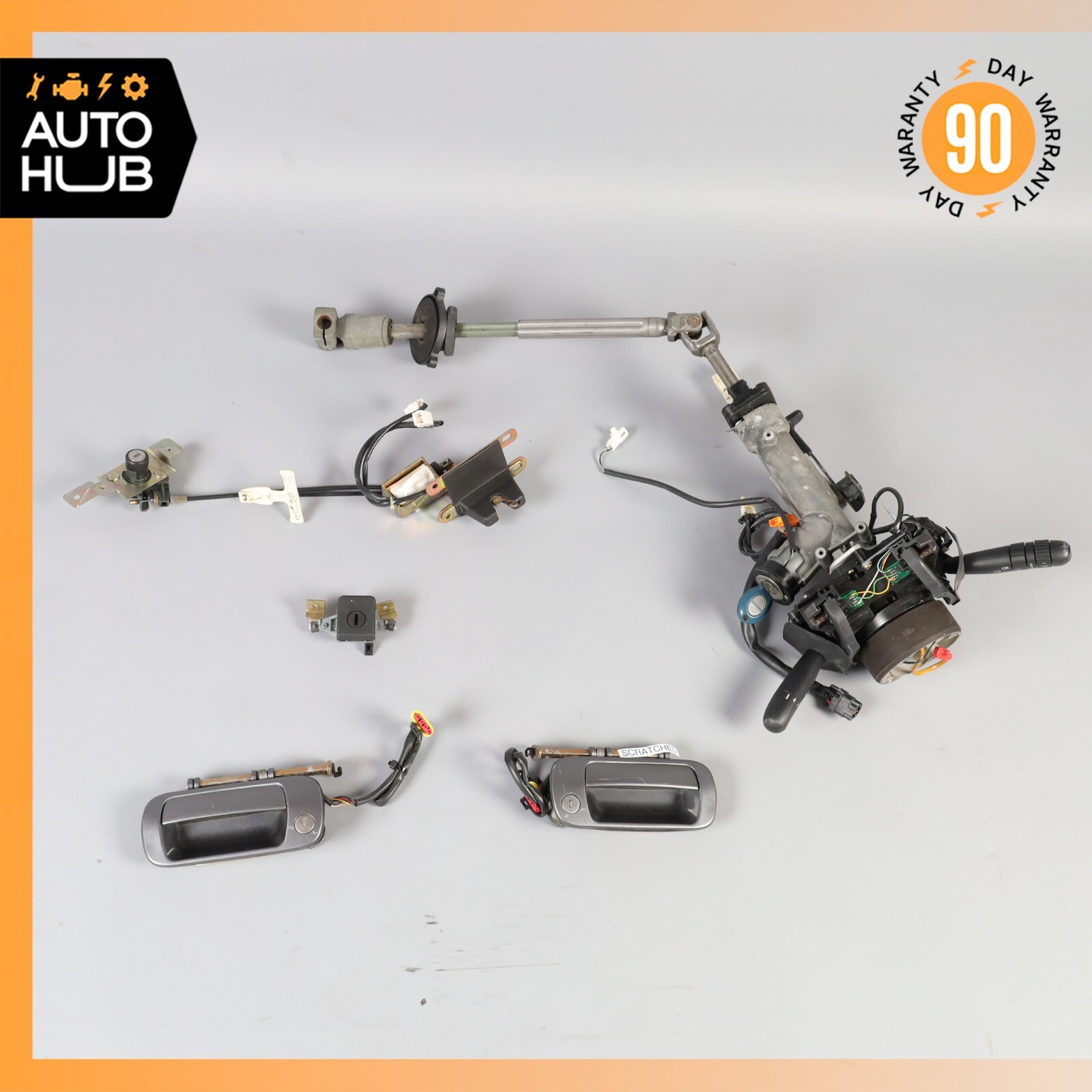 02-07 Maserati Spyder 4200 M138 GT Steering Wheel Column w/ Lock Set OEM 61k