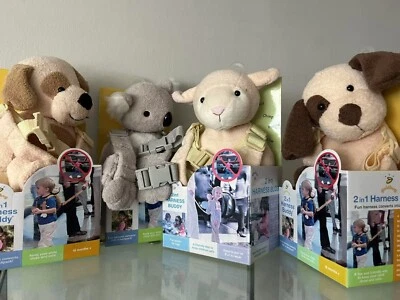 GOLDBUG 2 in 1 Buddy Baby Toddler Safety Harness Backpack Walking Reins Anti-Lost Toy