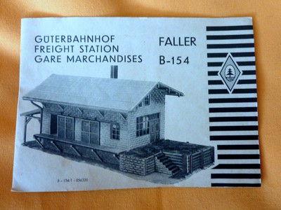 FALLER-  réf  = B -154 -  notice de montage