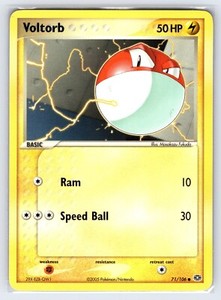 Voltorb 71/106 2005 EX Emerald Pokemon Card Nintendo Common - Nm