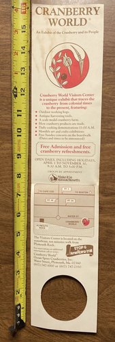 Vintage Cranberry World Brochure Ocean Spray Plymouth Massachusetts MA P9a - Imagen 17 de 17
