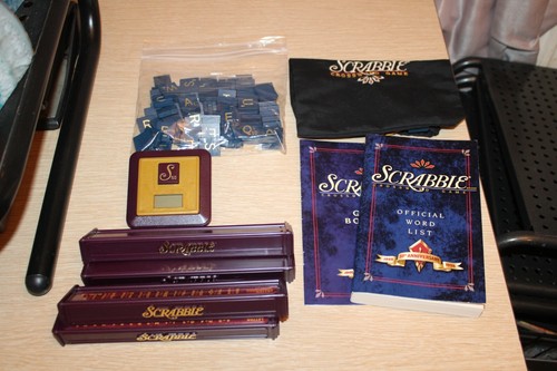 SCRABBLE 50th Anniversary Collector's Rotating Board Game Vintage 1998 Edition - Picture 11 of 12