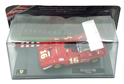 Altaya 1/43 Scale 30424N - Ferrari 612 Can-Am #16 Road America 1969 - Red - Picture 5 of 5