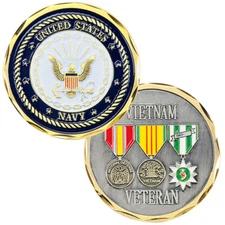 Navy Vietnam Medals Challenge Coin