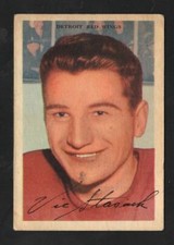 1953-54 PARKHURST VIC STASIUK #39 RED WINGS VG-EX (REF 8076)