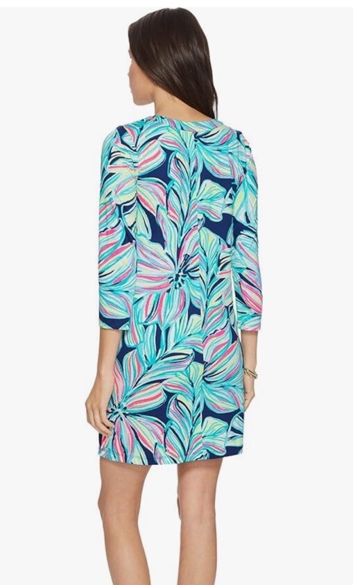 Lilly Pulitzer Long Sleeve Amina Dress Hugh Tide Dancing Lady